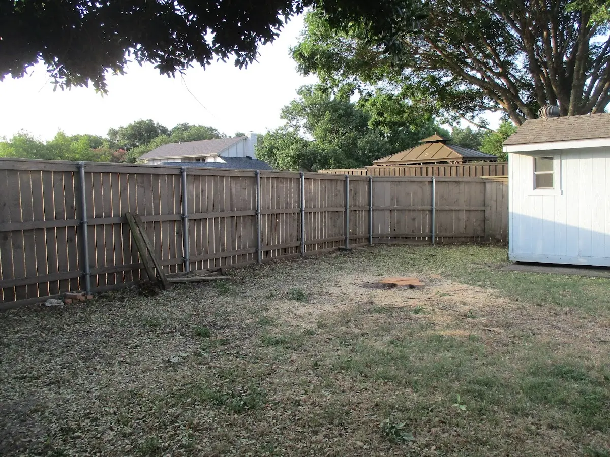 Cleared yard after professional tree removal in Prescott Valley